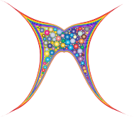 Abstract Rainbow Butterfly