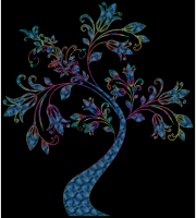 Colorful Floral Tree 17