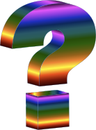 Prismatic 3D Question Mark