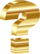 Gold 3D Question Mark