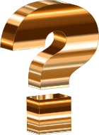 Polished Copper 3D Question Mark