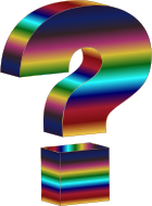 Psychedelic 3D Question Mark