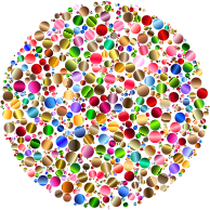 Colorful Circle Fractal 5 Variation 2