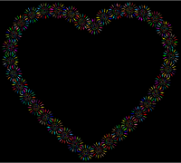 Colorful Geometric Heart