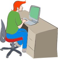Man Using Computer