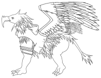 Griffin Line Art
