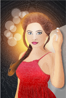 Glamorous Woman's Portrait