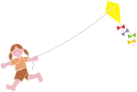 Girl Flying Kite