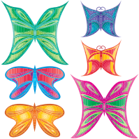 Colorful Abstract Butterflies