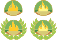 Braziers Of Fire With Wreaths