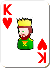 White deck: King of hearts