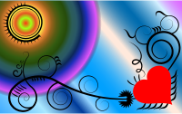 Heart Flourish Background No Filters