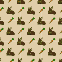 Rabbit and Carrot-seamless pattern