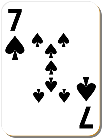 White deck: 7 of spades