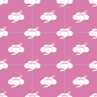 Plum and crane-seamless pattern