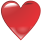 red love with shadow