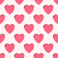 Heartshaped purse-seamless pattern