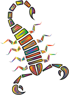 Colorful Abstract Tribal Scorpion 3