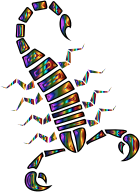 Colorful Abstract Tribal Scorpion 6