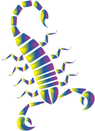 Colorful Abstract Tribal Scorpion 9