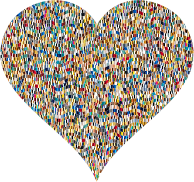 Colorful Confetti Heart 5
