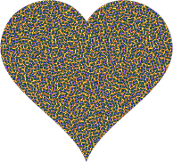 Colorful Confetti Heart 6