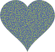 Colorful Confetti Heart 7