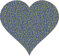 Colorful Confetti Heart 8