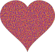 Colorful Confetti Heart 9