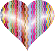 Colorful Wavy Heart