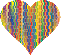 Colorful Wavy Heart 4