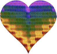 Colorful Wavy Heart 5 Variation 3