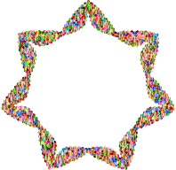 Colorful Geometric Star 2