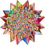 Colorful Geometric Star 6
