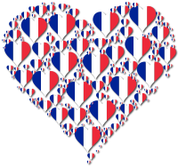 Heart France Fractal With Shadow