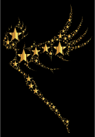 Shimmering Gold Fairy Stars