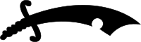 Saxon seaxe silhouette