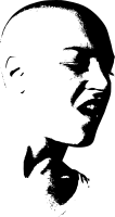 Rocker woman head