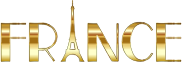 France Typography Gold