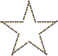 Colorful Direction Star