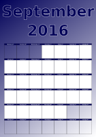 September calendar
