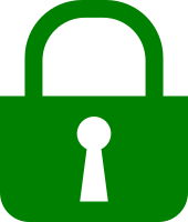Simple, flat padlock