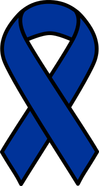 Blue Colon Cancer Ribbon