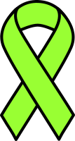 Lime Lymphoma Ribbon