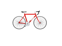 Bicycle, red