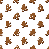 Gingerbread-seamless pattern