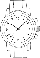 Wrist Watch Line Art