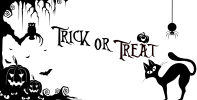 Trick Or Treat Halloween Silhouette