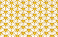 Seamless Gold Heart Pattern