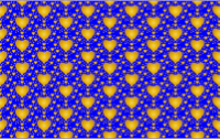 Seamless Gold Heart Pattern 2